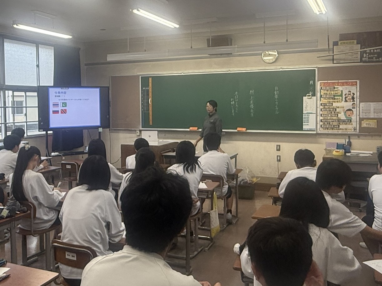 岐北中での課外事業「大人から学ぶ会」